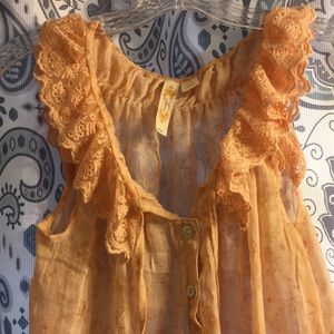 Adiva sheer romantic floral top S